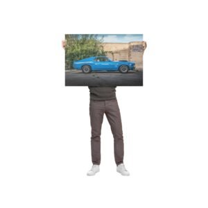 1970 Boss 429 Mustang Muscle Car Wall Art Poster 24x36in Gift