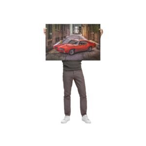 1969 Pontiac Ram Air GTO Judge Muscle Car Wall Art Poster 24x36in Gift