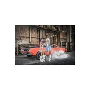 1969 Dodge Six Pack Superbee Muscle Car Wall Art Poster 24x36in Gift