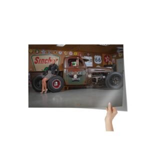 1948 Ford Harvester Pickup Truck Wall Art Poster 24x36in Gift