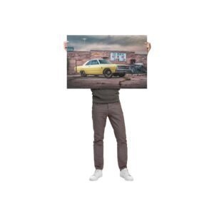 1968 Dodge Dart GTS Muscle Car Wall Art Poster 24x36in Gift
