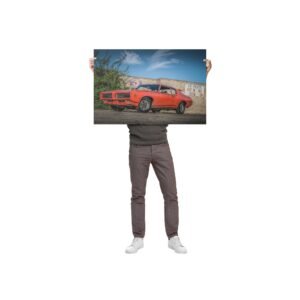 1969 Pontiac Ram Air GTO Judge Muscle Car Wall Art Poster 24x36in Gift