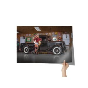 1937 Ford Classic Pickup Truck Wall Art Poster 24x36in Gift